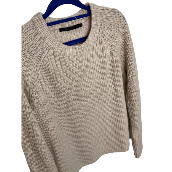 Jenni Kayne Tan Ribbed Crew Neck Sweater - Picture 3 of 8